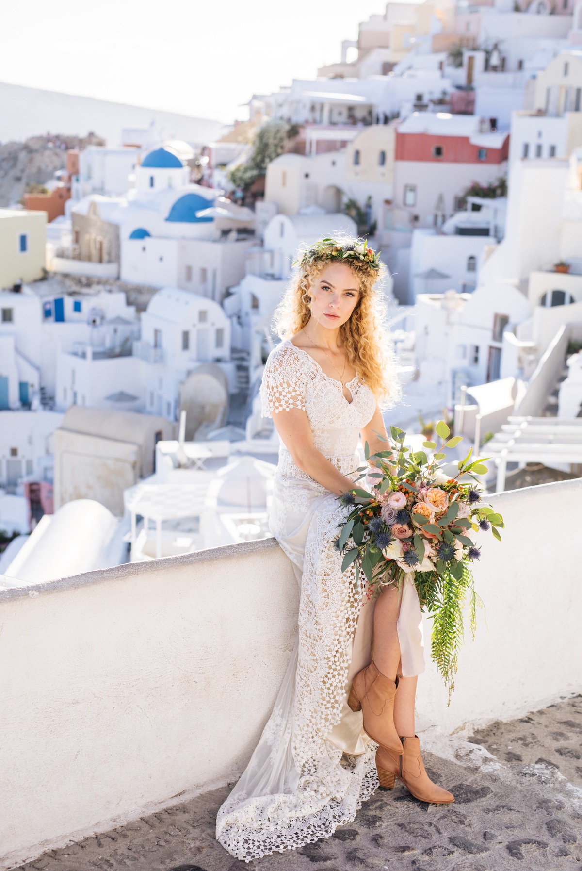 Oia Santorini wedding photos