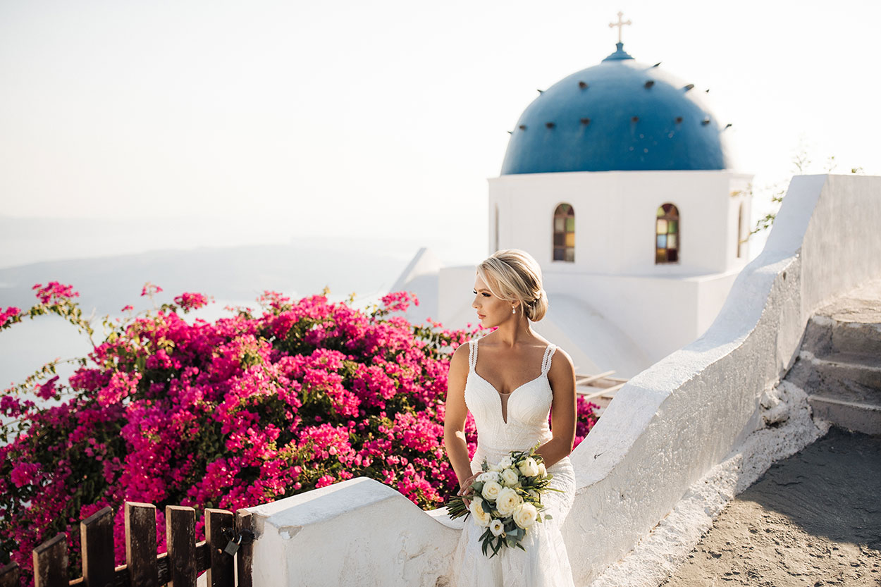 Dana villas Santorini wedding photos
