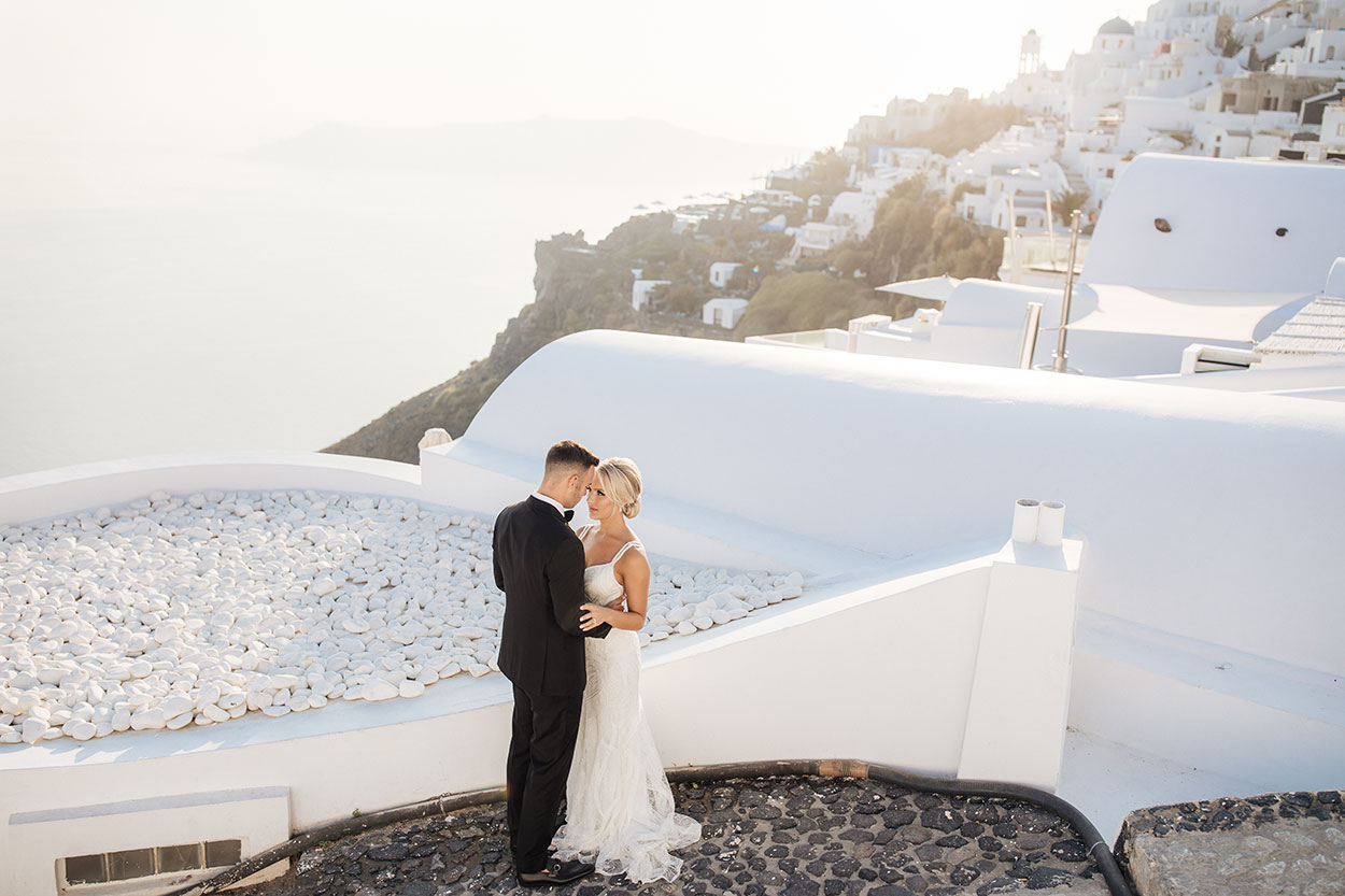Dana villas Santorini wedding photos