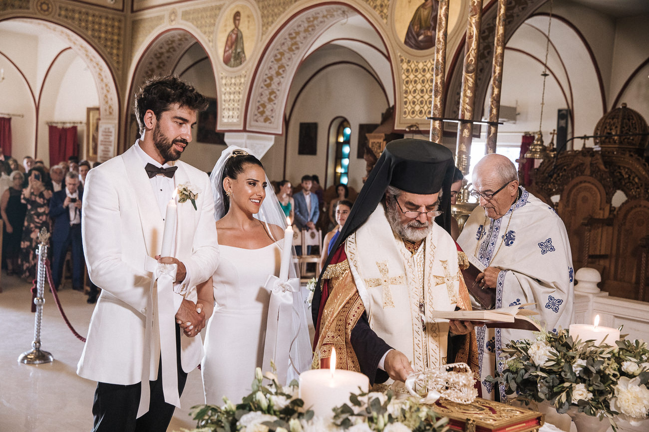 Greek Orthodox wedding Santorini Metropolital Cathedral