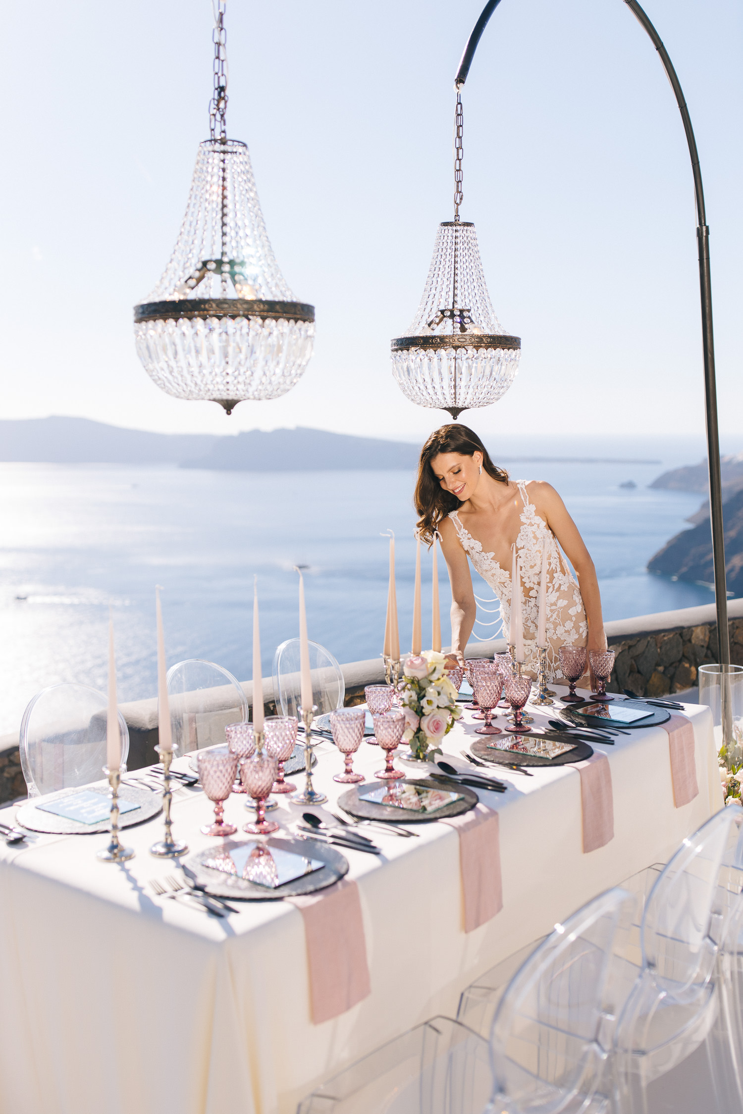 Aenaon villas Santorini wedding 