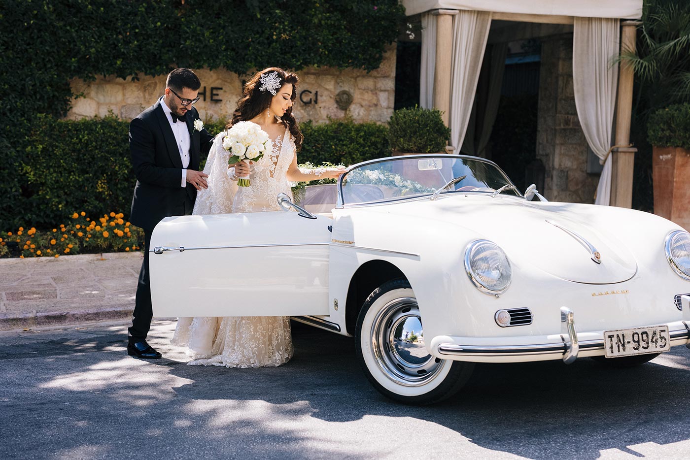 Porsche Athens wedding car