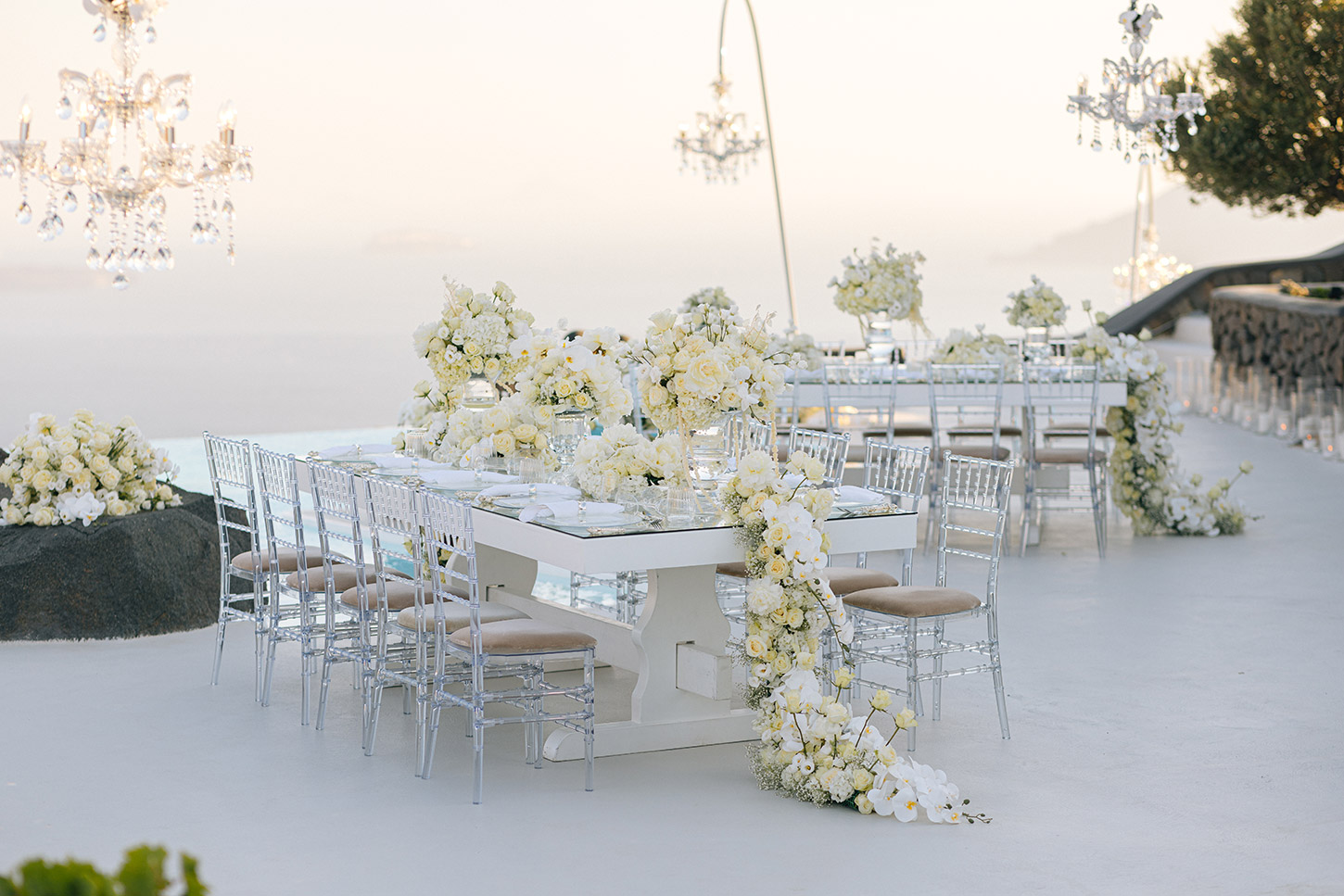 Greek island luxury wedding