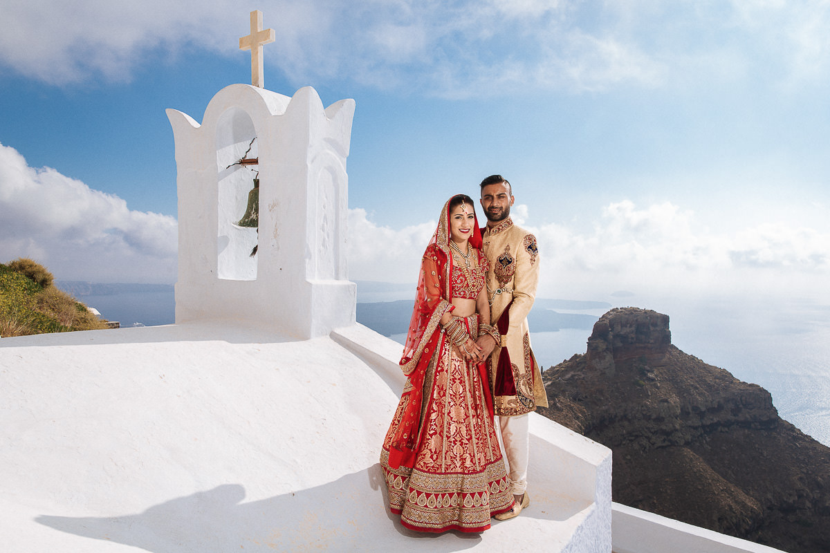 Indian Wedding in Santorini