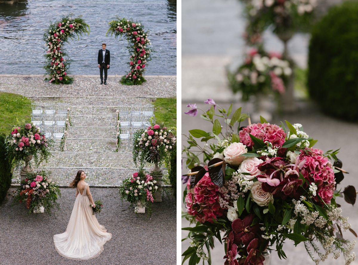 floral design lake como luxury wedding tuscany