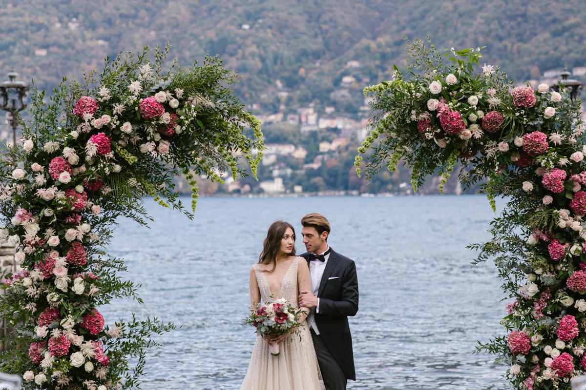 wedding ceremony lake como photos