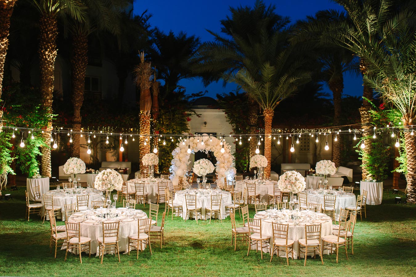 palm garden park Hyatt Dubai wedding reception