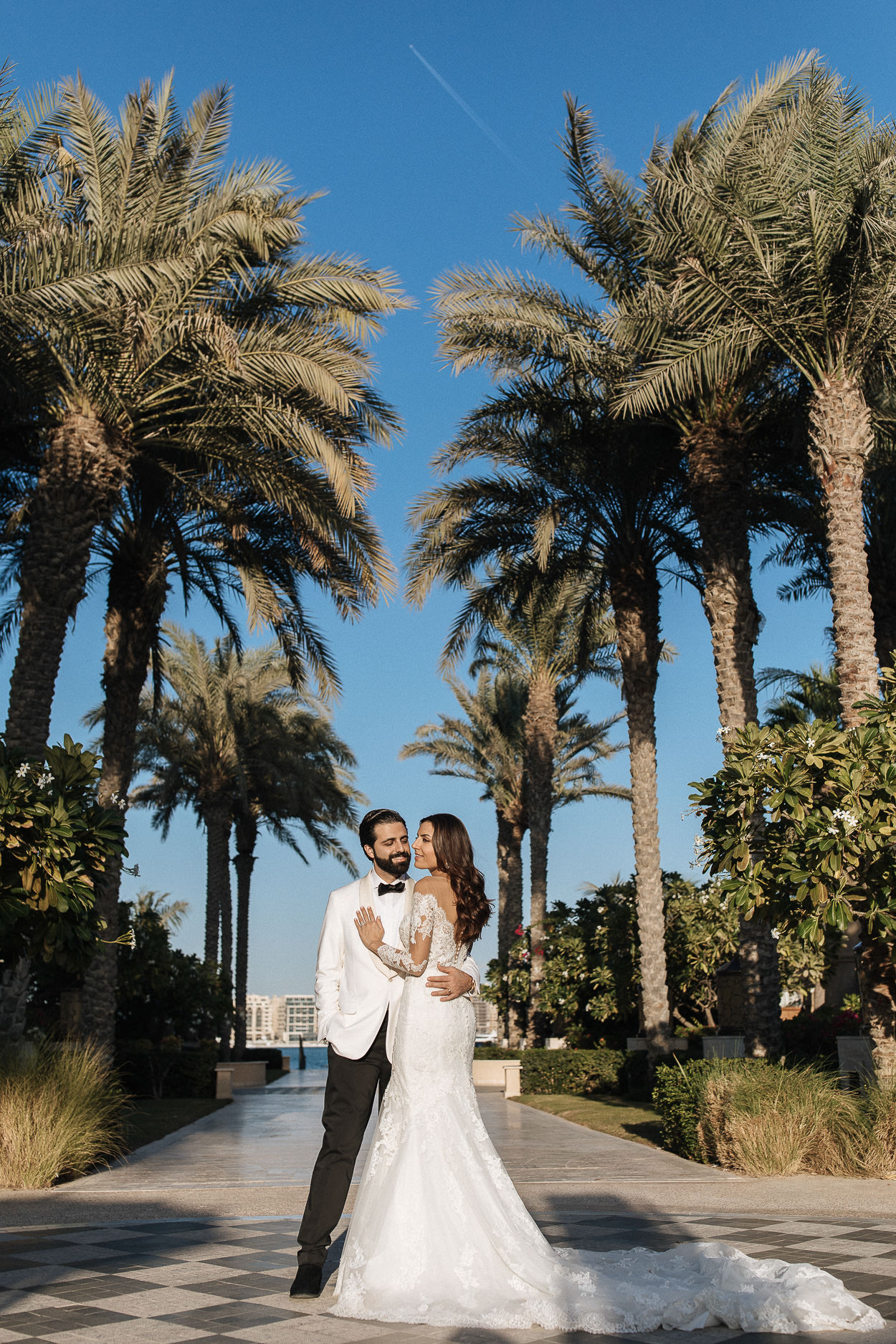 Dubai the palm wedding photos