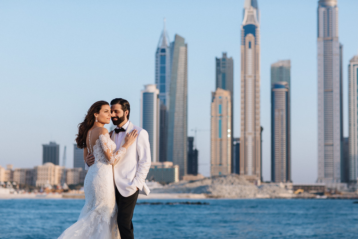 wedding at the one & only the palm dubai, wedding photography Dubai