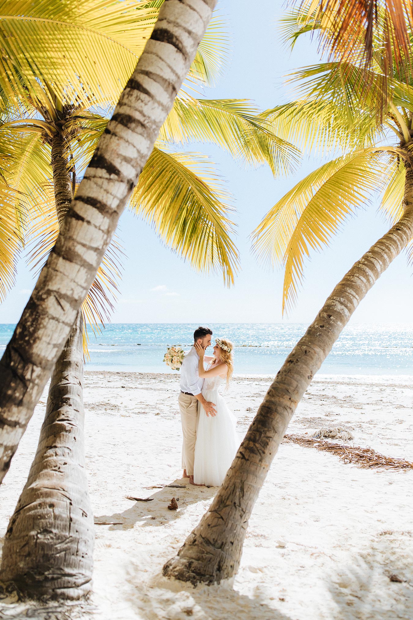Dominican Republic beach wedding photos