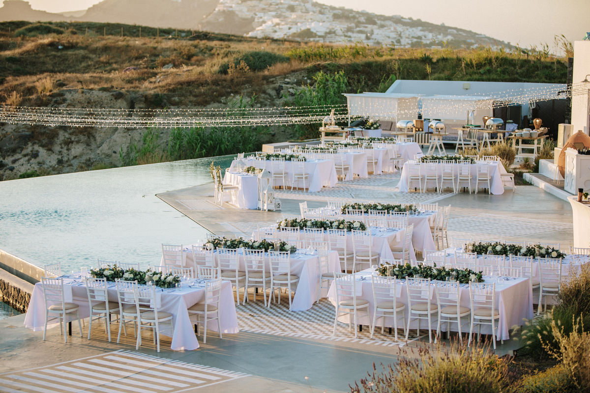 Santorini wedding venues Erosantorini Estate