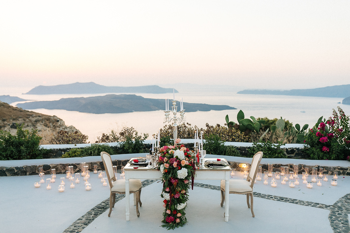 Santorini wedding venues Venetsanos winery